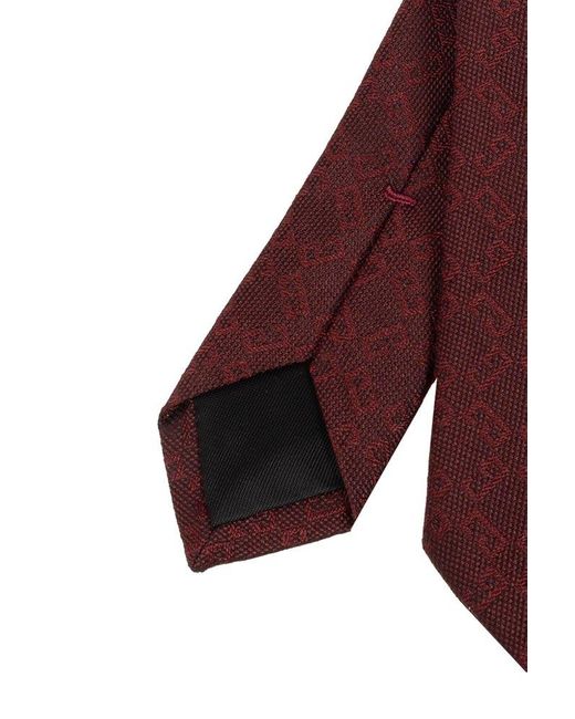 Givenchy Purple Logo Detailed Tie for men