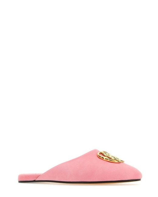 Bally Pink Gylon Slip-on Slippers