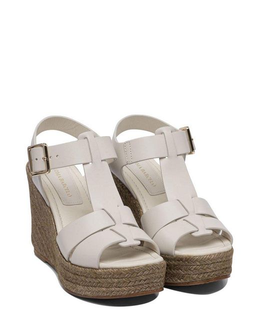 Paloma Barceló Brown Alison Wedge Sandals