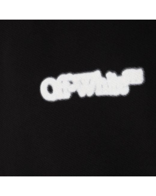 Off-White c/o Virgil Abloh Black Logo-print Cotton Sweatshirt for men