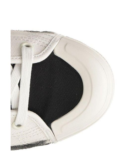 Y-3 White Nizza Hi Lave-Up Sneakers for men