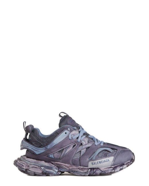 Balenciaga Purple Track Lace-up Sneakers for men