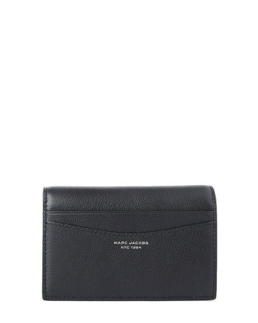 Marc Jacobs Leather The Slim Press-stud Fastened Bi-fold Wallet in ...