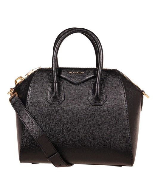 Givenchy Black Antigona Zip-up Top Handle Bag
