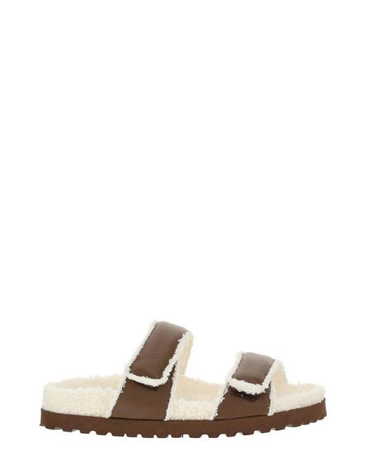 Gia Borghini Brown X Pernille Teisbaek Perni 11 Double Strap Sandals