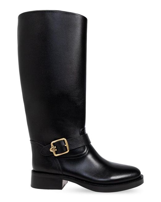 COACH Black Madeline Below The Knee Boots