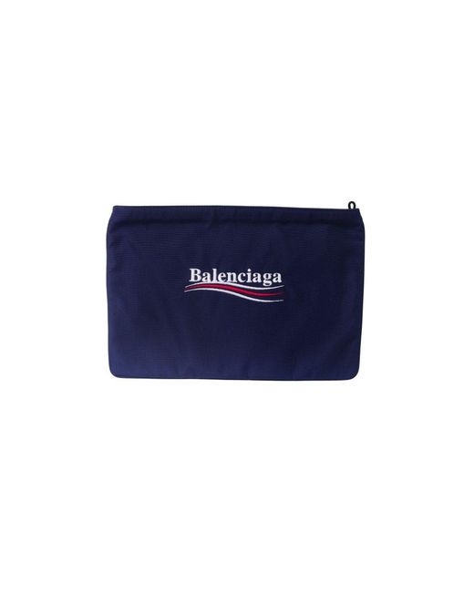 balenciaga blue clutch