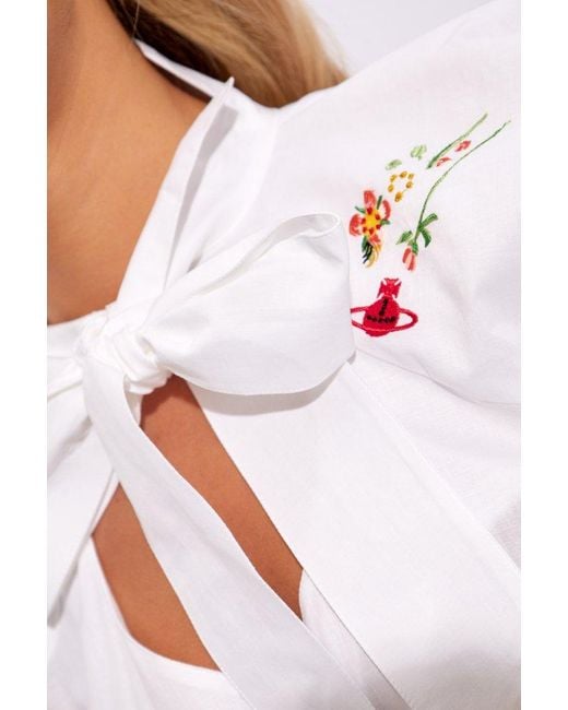 Vivienne Westwood White Cotton Dress,