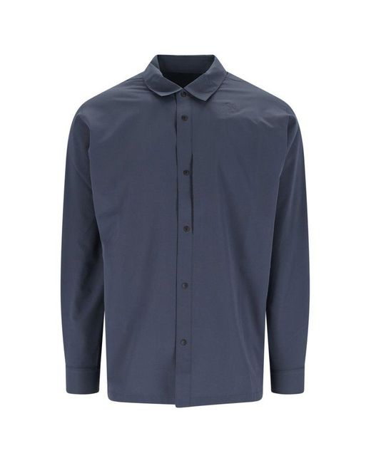 Goldwin Blue Classic Button-Down Shirt for men