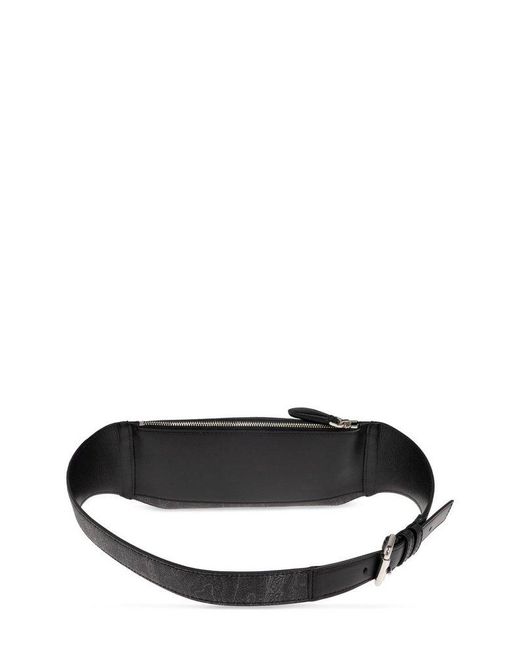 Etro White Paisley-Printed Zipped Belt Bag for men