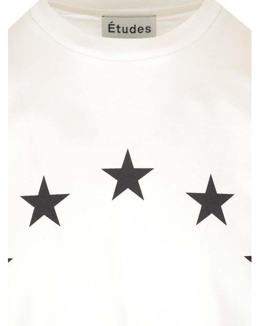 Etudes Studio Natural Star Printed Crewneck T-shirt for men