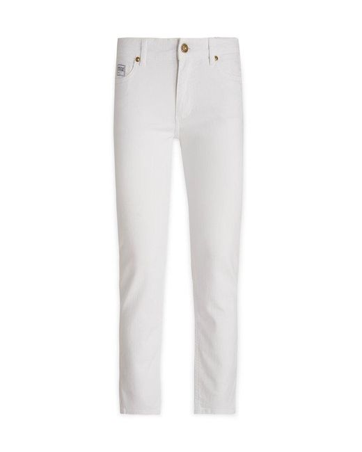 Versace Jeans White Mid Rise Skinny Jeans