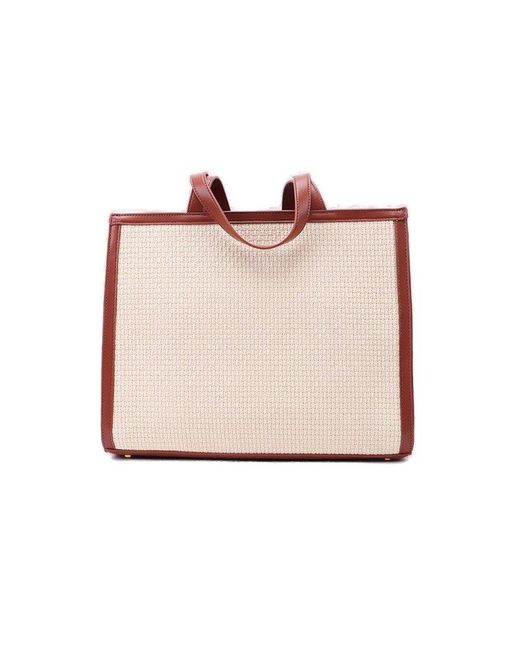 Liu Jo Pink Logo-patch Top Handle Bag
