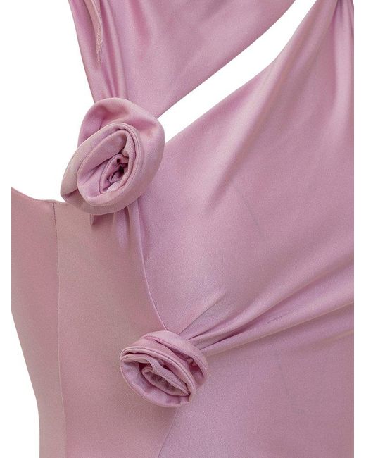 Coperni Purple Flower Gown
