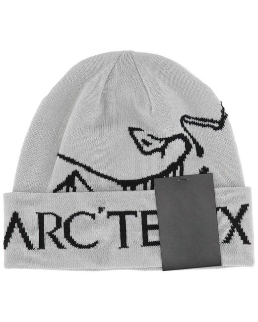 Arc'teryx Gray X Bird Word Toque Logo Intarsia Pull-on Beanie for men