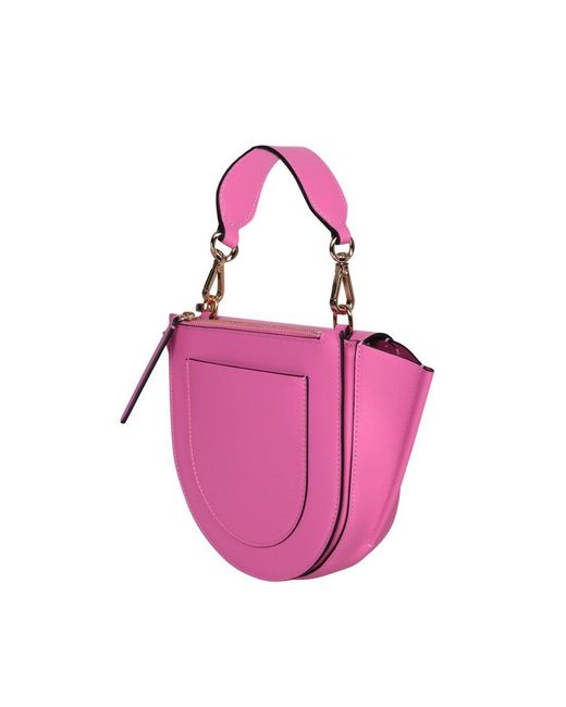 Wandler Pink Hortensia Mini Top Handle Bag