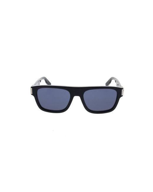 Dior Blue Square Frame Sunglasses for men