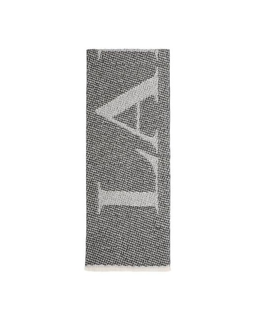 Lanvin Gray Wool And Viscose Scarf for men