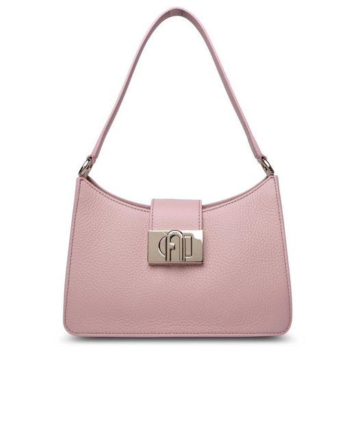 Furla Pink ' 1927' Calf Leather Bag