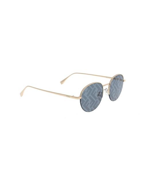 Fendi Black Round-frame Sunglasses