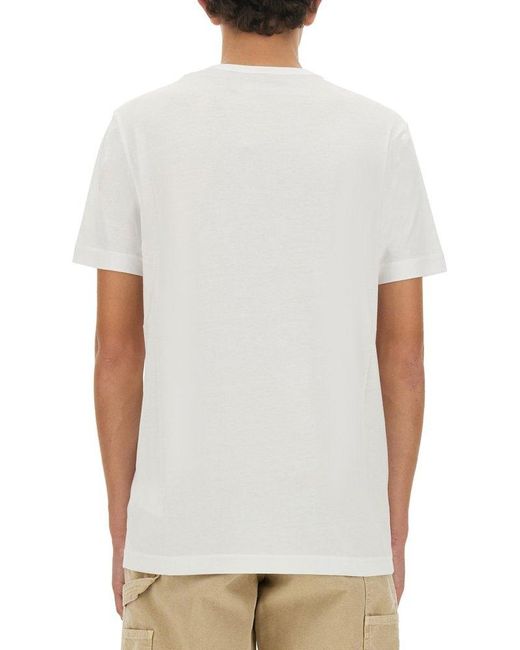 Belstaff White Logo Emblem T-Shirt for men