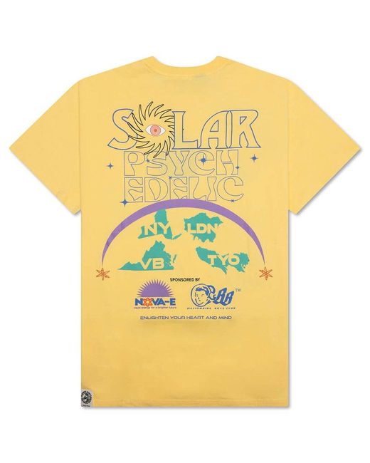 BBCICECREAM Yellow Lighten S/S T-Shirt for men