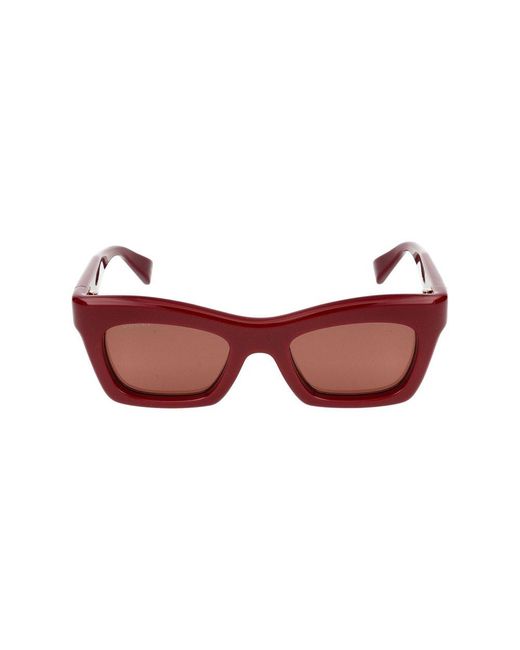 Gucci Red Cat Eye Frame Sunglasses
