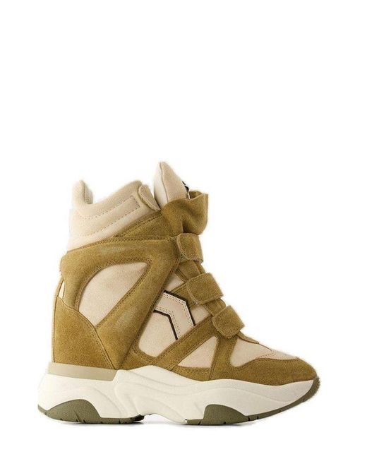 Isabel Marant Balskee Platform Wedge Sneakers in Natural Lyst UK
