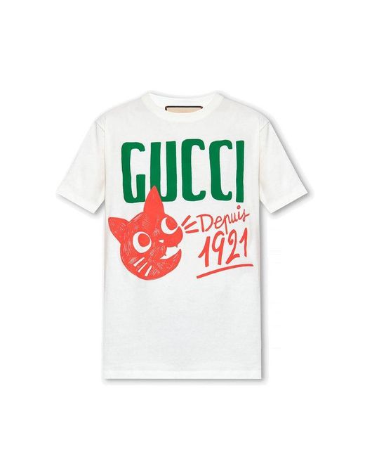 Gucci Gray Printed T-shirt