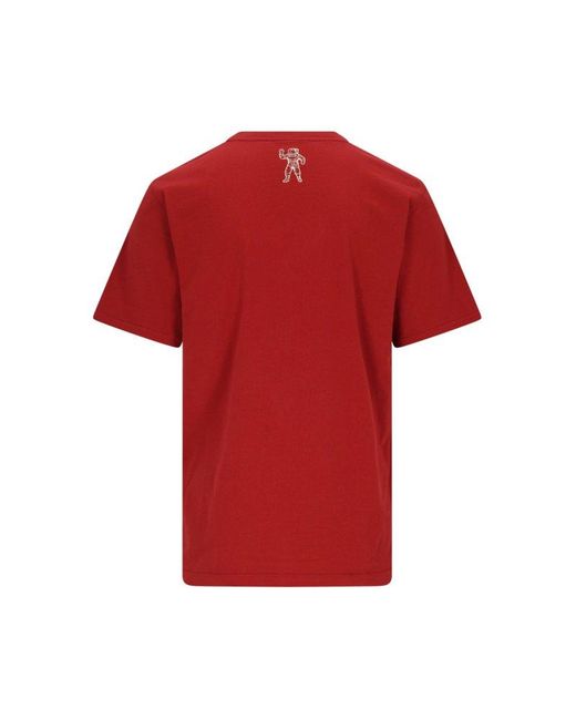 BBCICECREAM Red Logo-printed Crewneck T-shirt for men