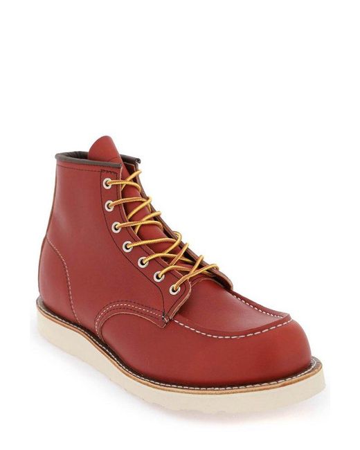 Red Wing Red Classic Moc Lace-up Boots for men
