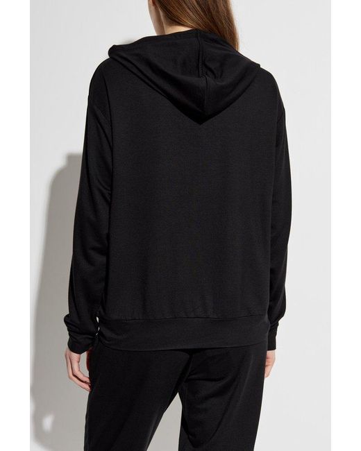 EA7 Black Sweatpants With Embroidered Logo