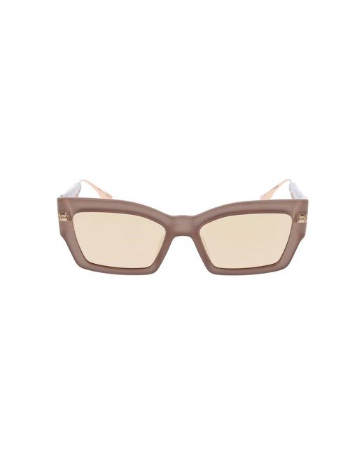 Dior Rectangular Frame Sunglasses in Black Lyst