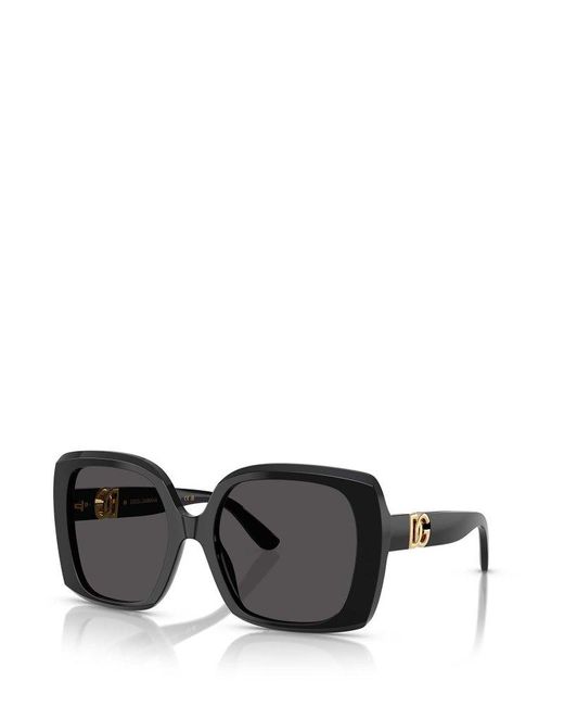 Dolce & Gabbana Black Square Frame Sunglasses