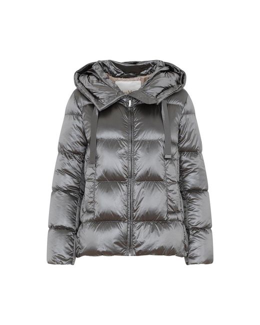 Max Mara The Cube Gray Spacepi Quilted Jacket