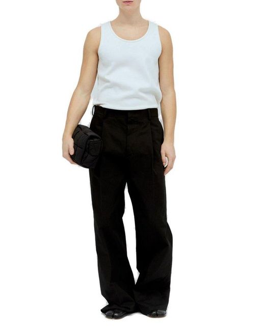 Jil Sander Black Mid-rise Tailored Trousers for men