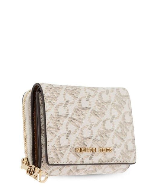 MICHAEL Michael Kors Natural Empire Signature Logo Tri-Fold Wallet