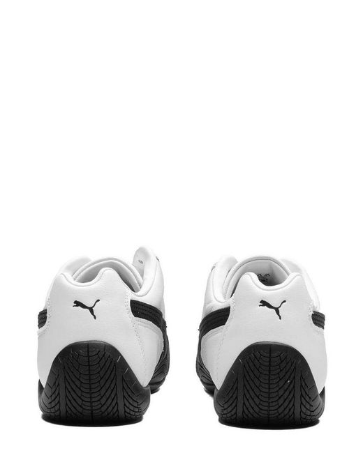 PUMA Black Speedcat Logo Detailed Sneakers for men