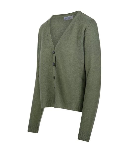 Be You Green Buttoned Knit Cardigan