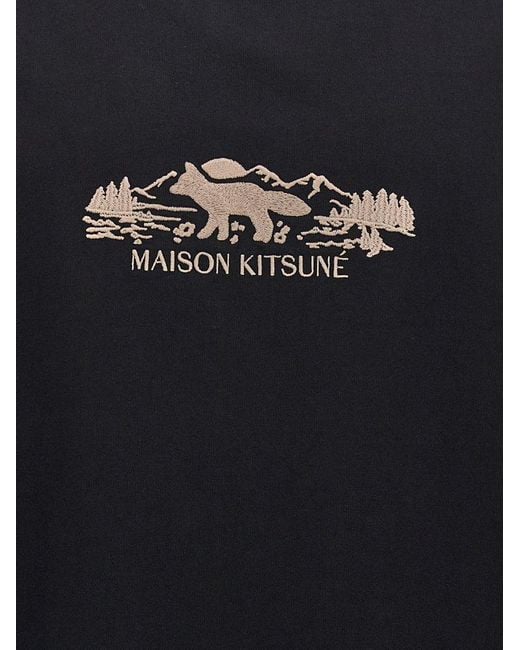 Maison Kitsuné Black T-Shirts And Polos for men