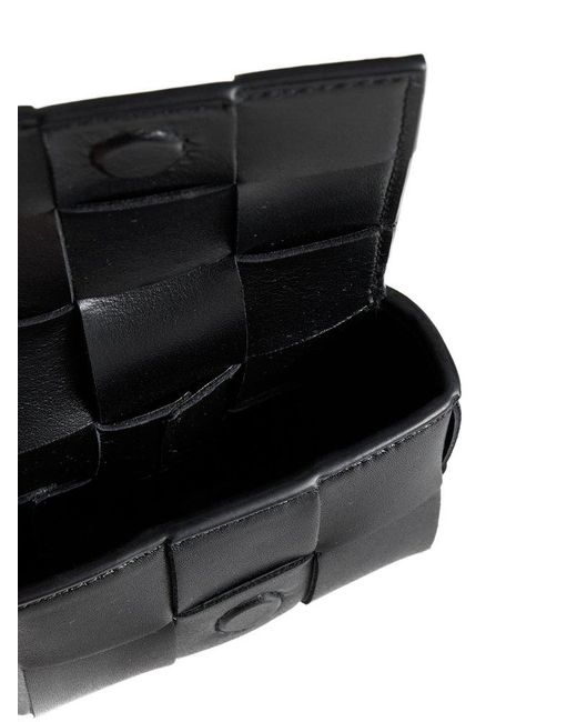 Bottega Veneta White Cassette Leather Airpods Case for men