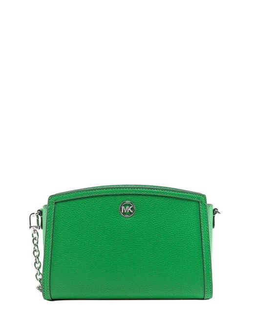 Michael Kors Chantal Shoulder Bag in Green | Lyst