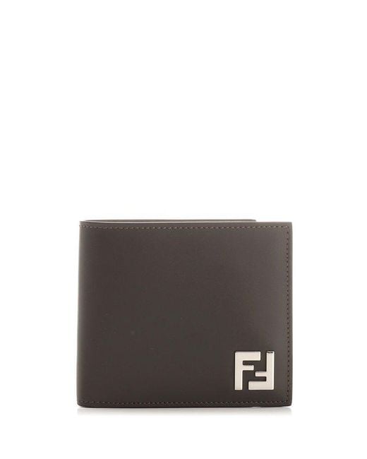 Fendi Gray Bifold Ff Wallet Wallets for men
