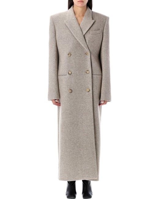 Magda Butrym Gray Long Classic Coat