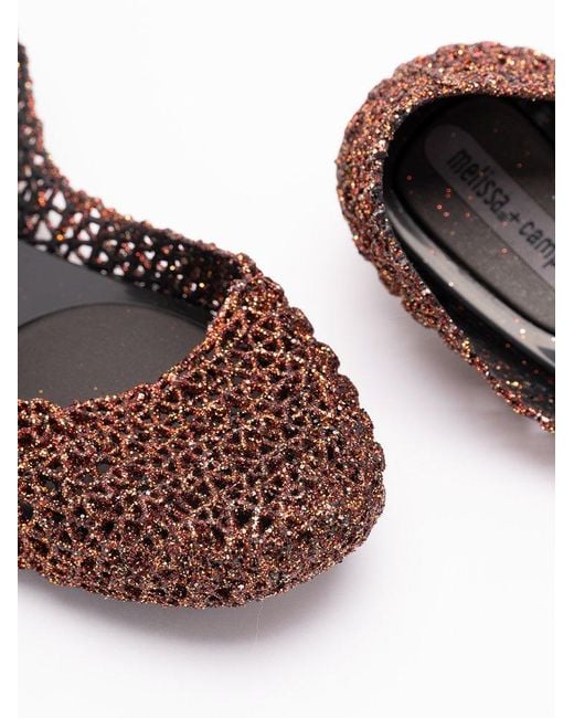 Melissa Brown Glitter Ballet Flats
