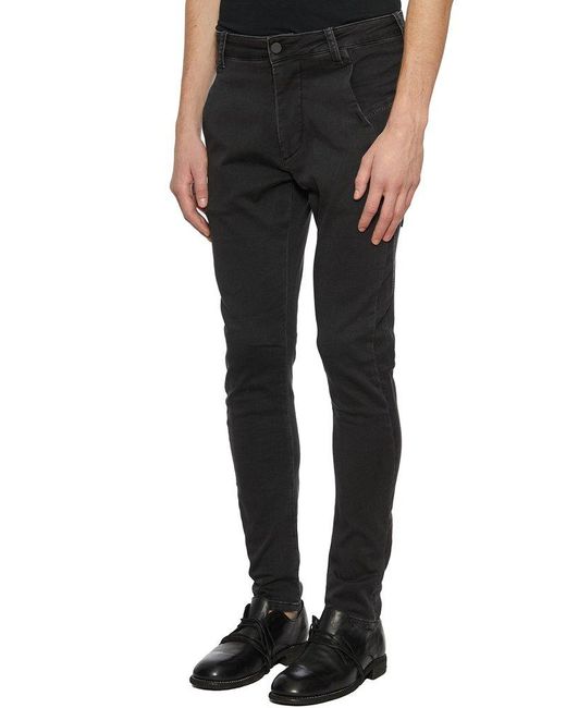 Thom Krom Black Mid-rise Straight-leg Slim-fit Jeans for men