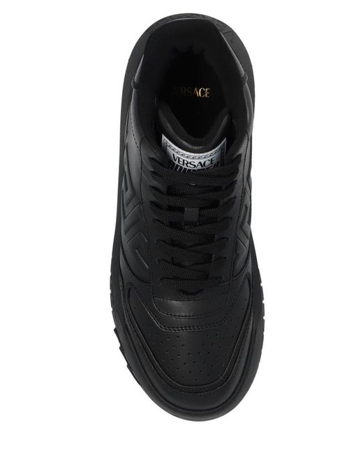 Versace Black Odissea High-top Sneakers for men