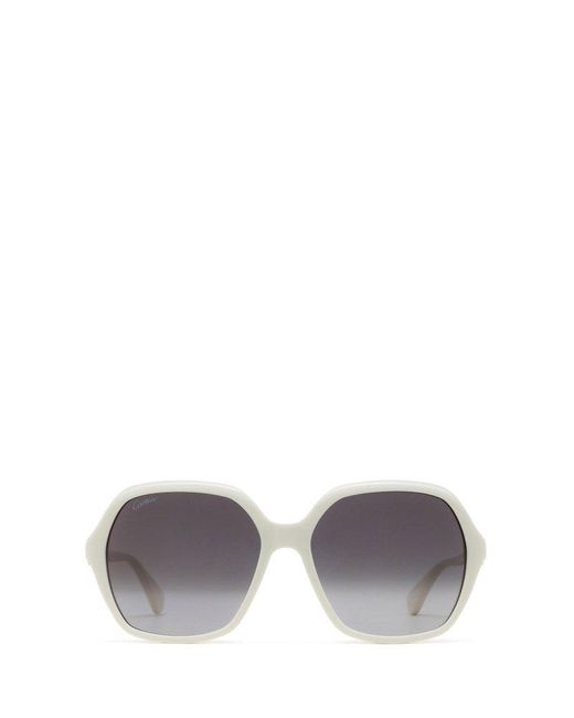 Cartier Gray Square Frame Sunglasses