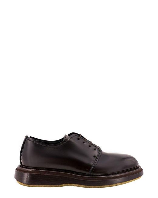 THE ANTIPODE Brown Adam Round Toe Lace-up Shoes for men