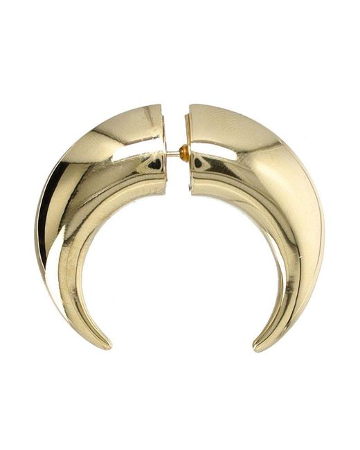 MARINE SERRE Metallic Moon Earrings